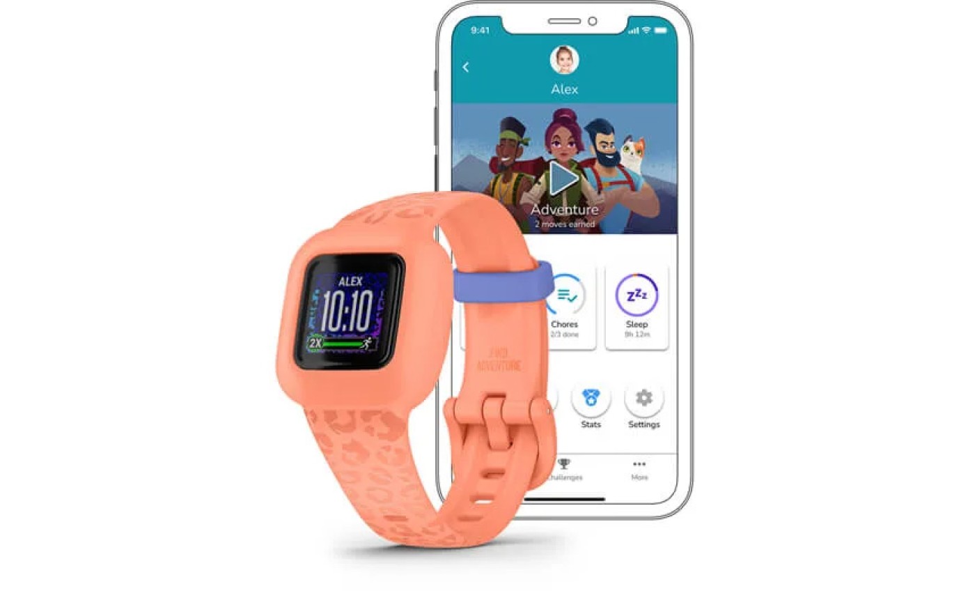 Garmin vivofit jr. 3 (Peach Leopard) 0100244124