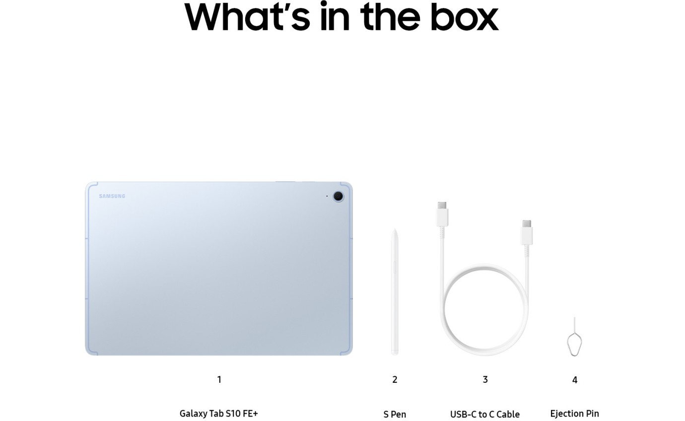 Samsung Galaxy Tab S10 FE+ Wi-Fi 8GB RAM 128GB (Light Blue) SMX620NLBAXSA