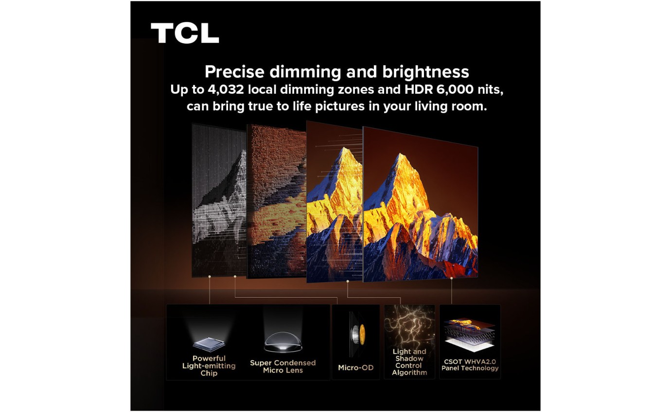 TCL 85 inch C8L SQD-Mini LED 4K Smart Google TV 85C8L