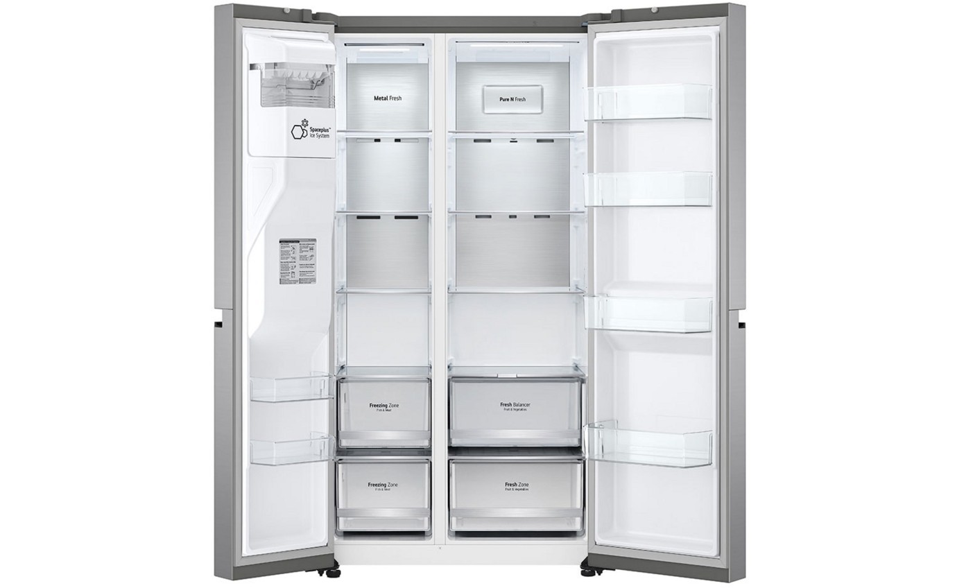 LG 635L Side by Side Fridge (Stainless Steel) GSL600PL