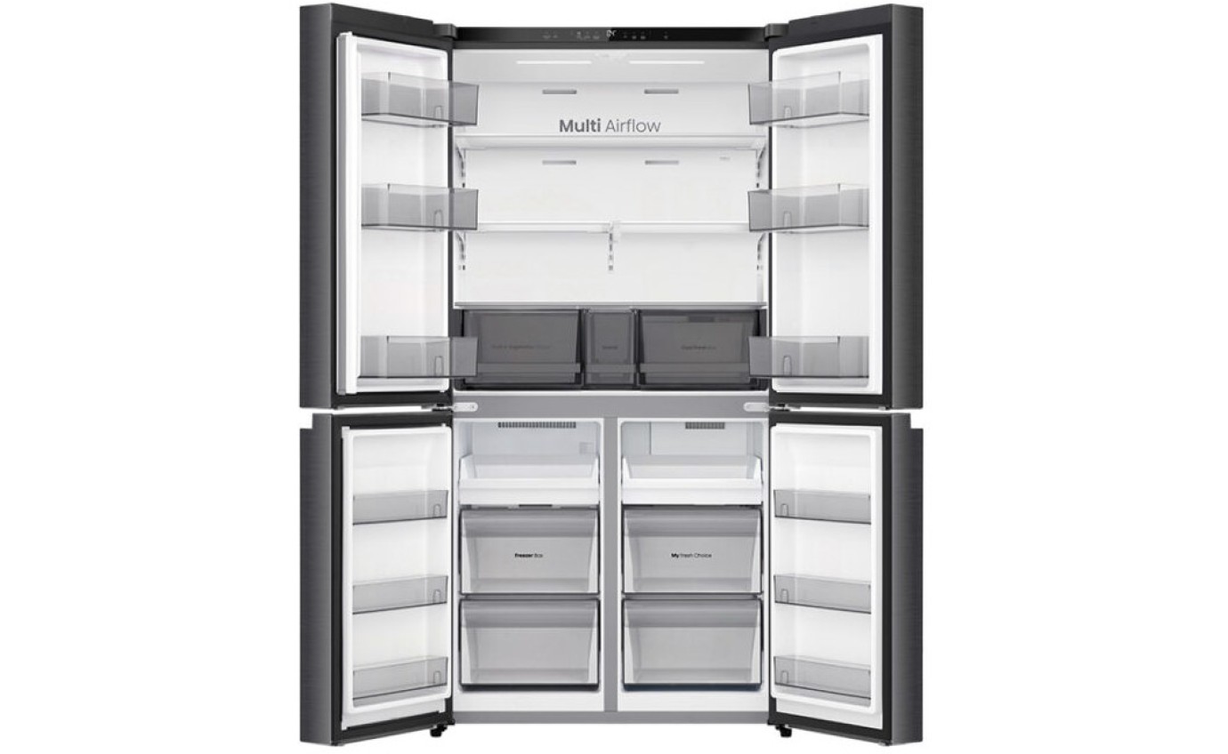 Hisense 647L PureFlex Quad Door Fridge (Dark Stainless Steel) HRCD640TB