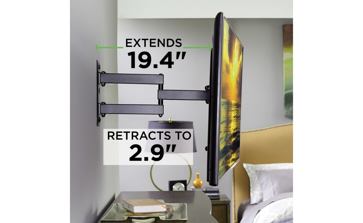 Secura Full-Motion Wall Mount for 26 inch-55 inch Flat-Panel TVs up to 27kg QMF320B2