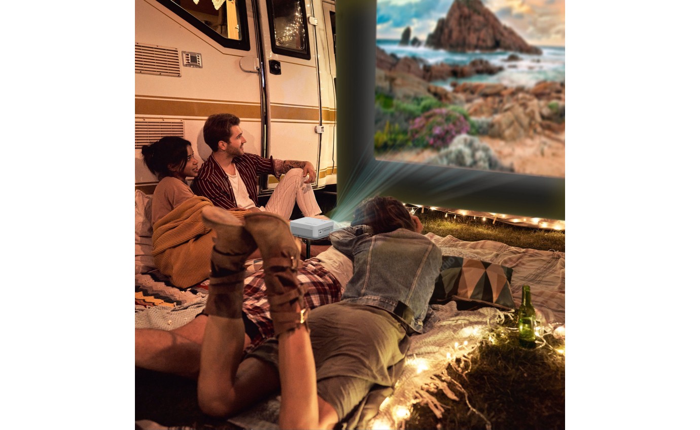 Laser 144 inch FHD Projector Outdoor Cinema Bundle PJOBF144670