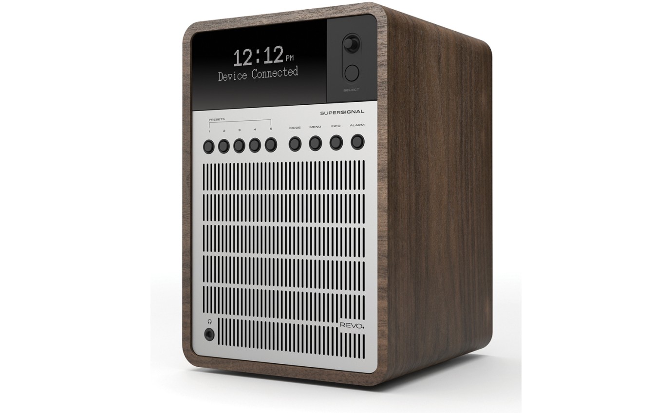 Revo SuperSignal Tabletop Radio (Walnut Silver) RVSUPERSIGWS