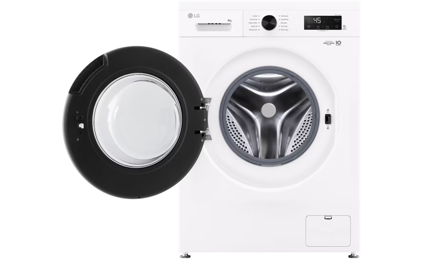 LG 8kg Series 1 Front Load Washing Machine with Steam WV11208W