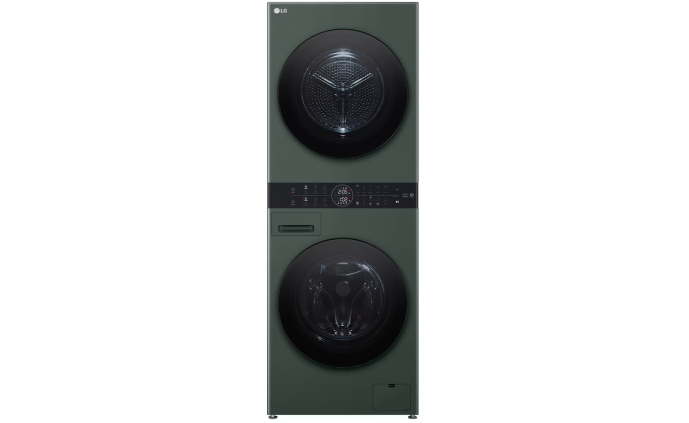 LG 12/10kg WashTower&trade; Stacked Washer Dryer (Forest Green) WWT1210FGX