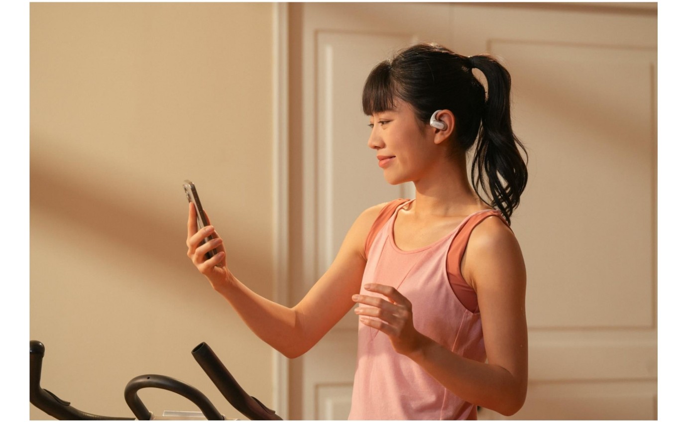 Shokz OpenFit Air Open-Ear Headphones (White) T511STWT