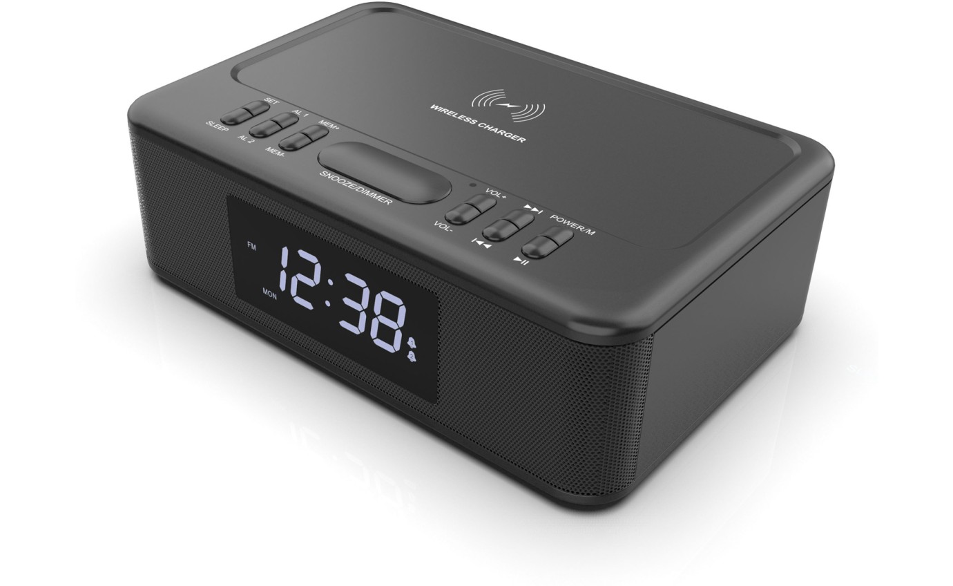 Lenoxx Wireless Charging Bluetooth Alarm Clock CRW30