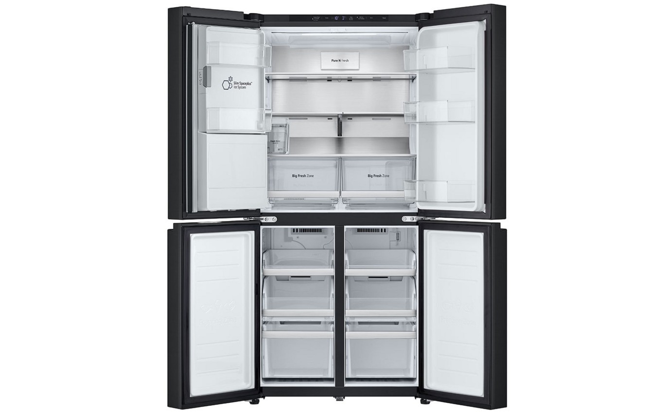 LG 508L Slim French Door Fridge (Matte Black) GFLN500MBL