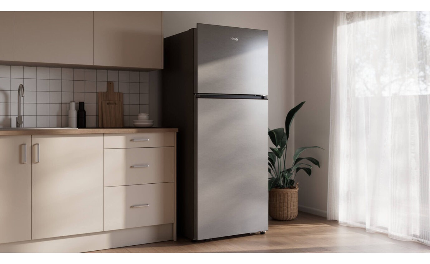 Haier 443L 300 Series Top Mount Refrigerator (Satina) HRF450TS