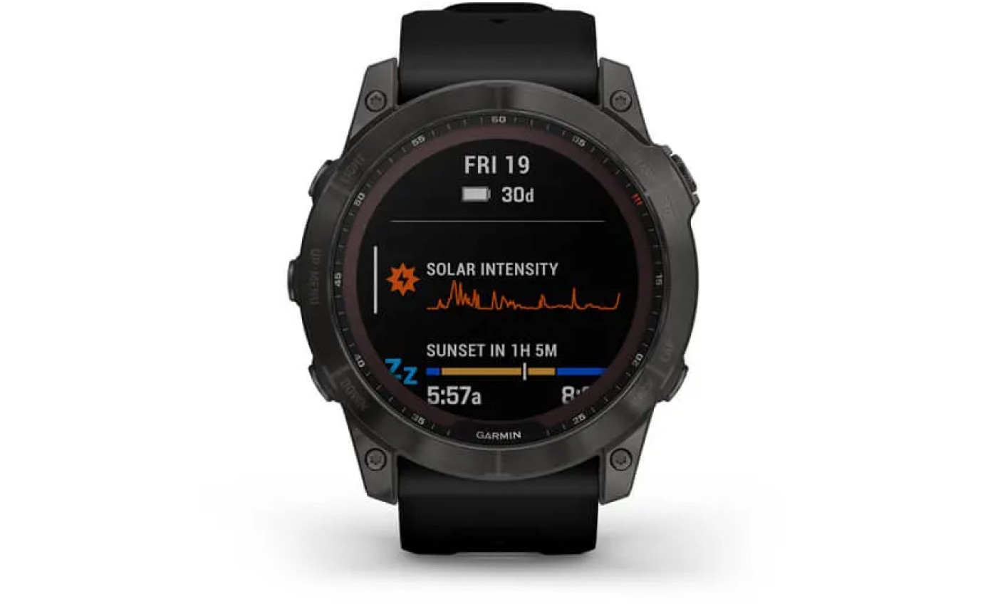 Garmin fenix&reg; 7X Sapphire Solar Edition Smartwatch (Carbon Grey/Black) 0100254112
