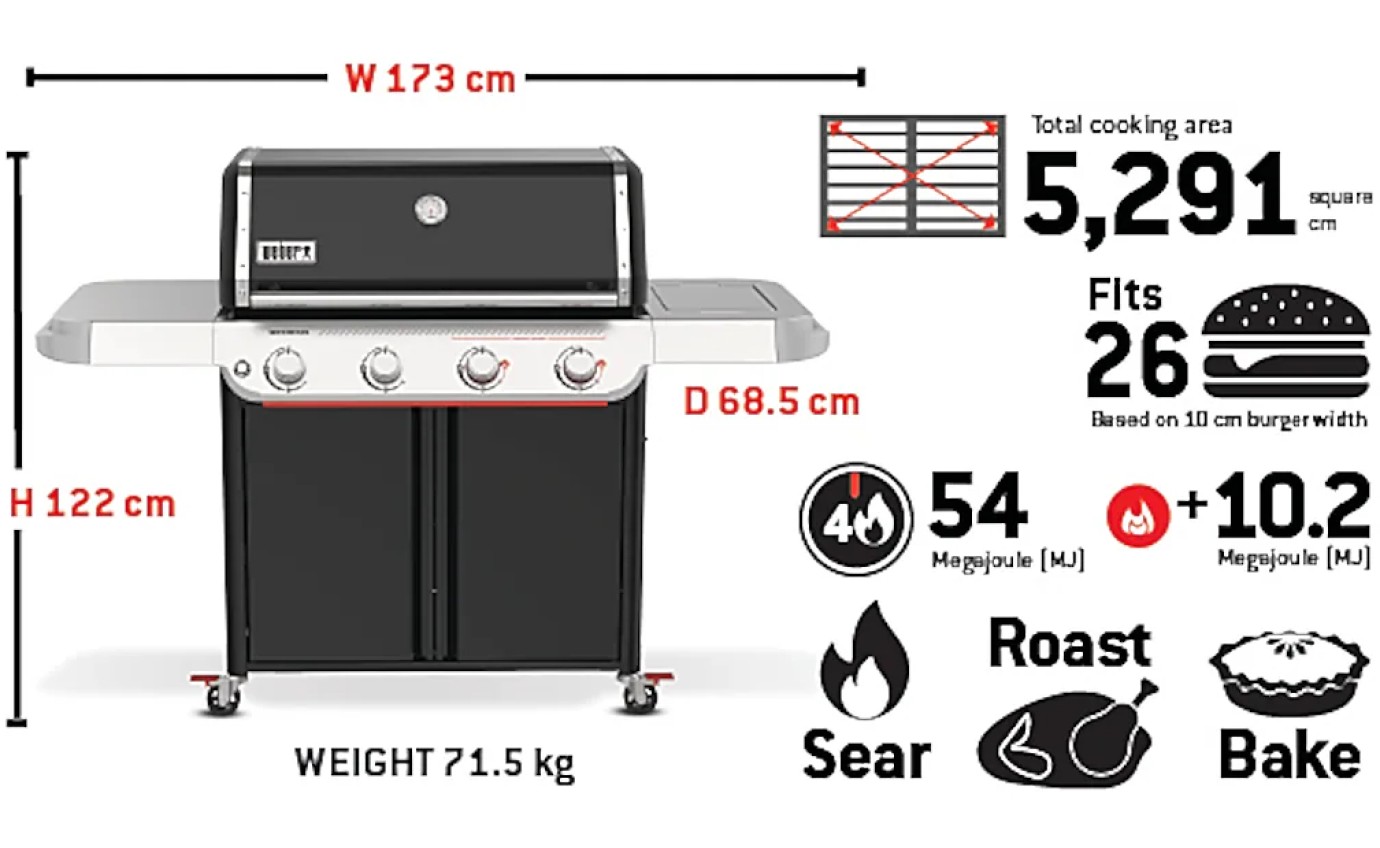 Weber Genesis&reg; E-425 4-Burner Gas Barbecue (Natural Gas) K1501767