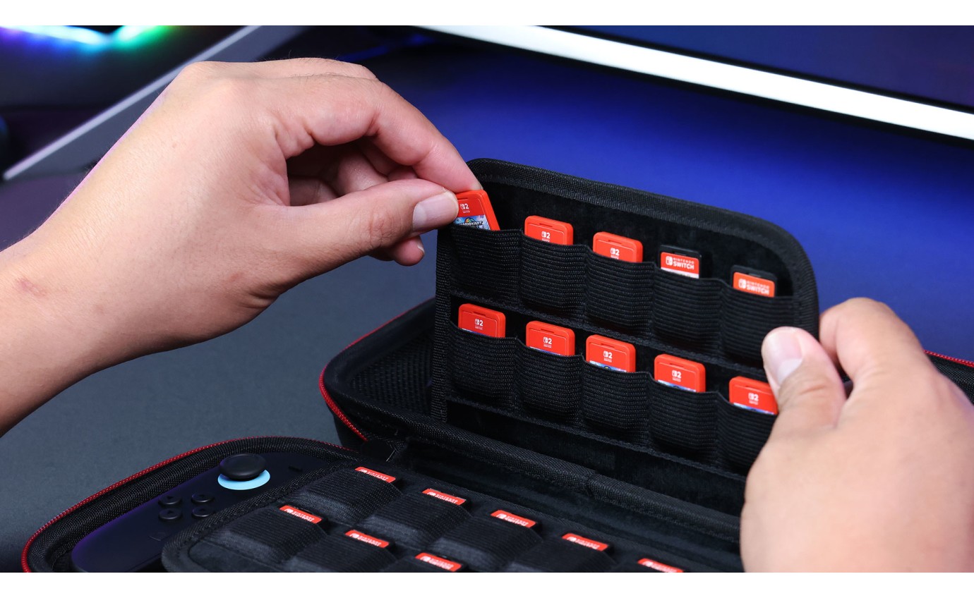 Powerwave Premium Carry Case for Nintendo Switch 2 (Black Crimson) 169381