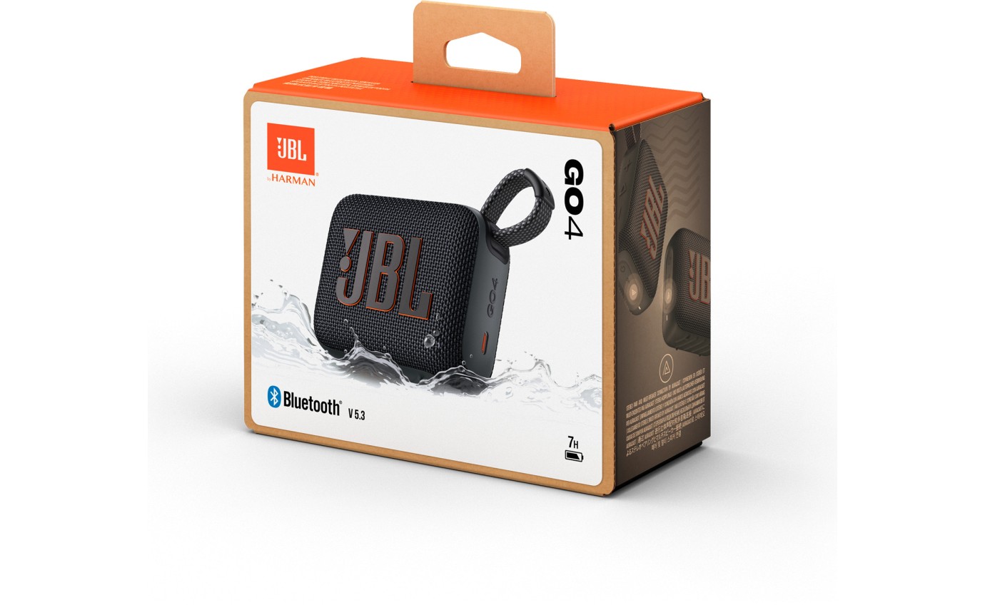 JBL Go 4 Mini Portable Bluetooth Speaker (Black) JBLGO4BLK