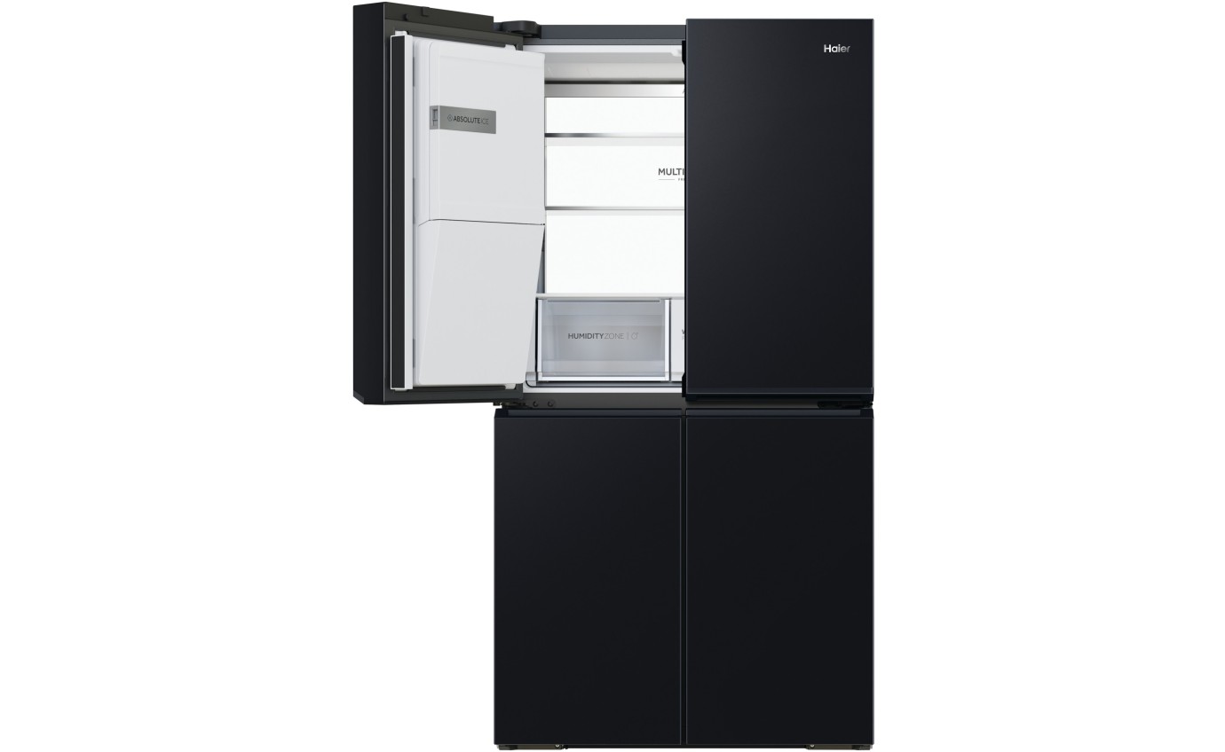 Haier 601L 600 Series Quad Door Refrigerator Freezer (Black) HRF680YZC