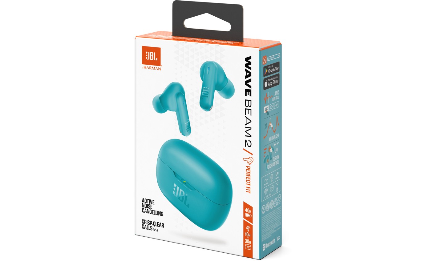 JBL Wave Beam 2 TWS Noise Cancelling In-Ear Headphones (Blue) JBLWBEAM2BLU
