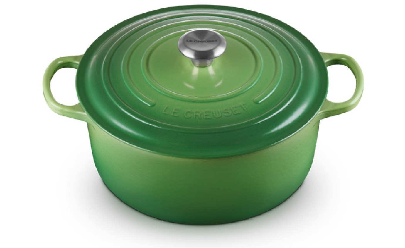 Le Creuset 28cm Cast Iron Round Casserole (Bamboo Green) 21177284082430