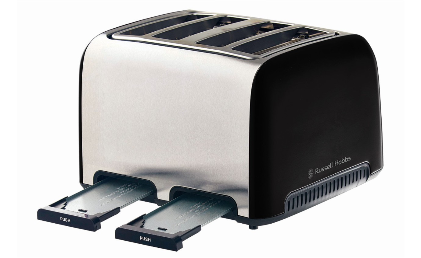 Russell Hobbs Brooklyn 4 Slice Toaster (Black) RHT94BLK