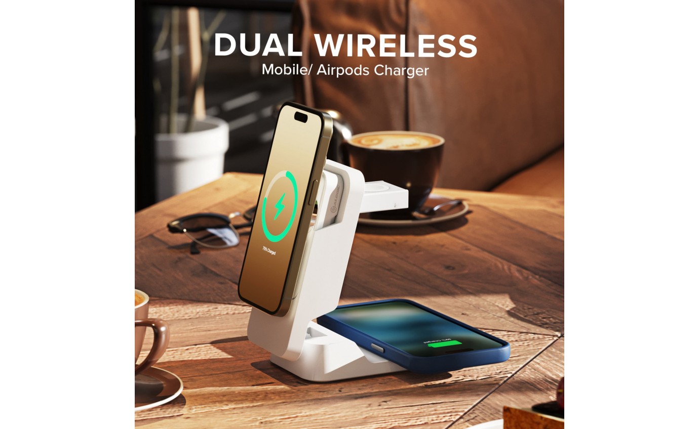 Alogic Matrix Ultimate 3-in-1 Wireless Charger with MagSafe Power Bank MFPB5KMG