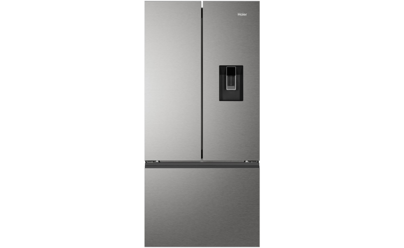 Haier 509L 500 Series French Door Refrigerator Freezer (Satina) HRF510FHS