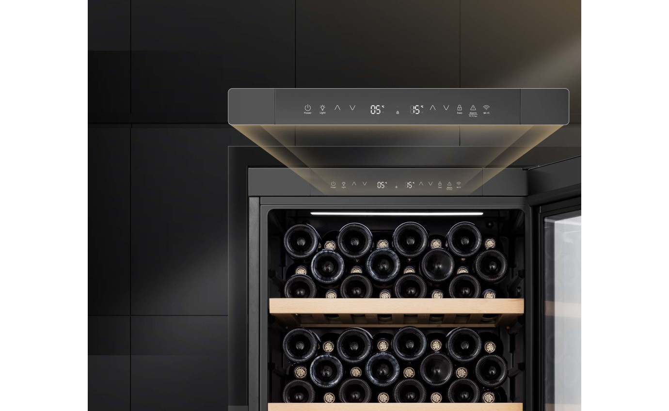 Hisense 108 Bottle Dual Zone Wine Cabinet HRWC108B