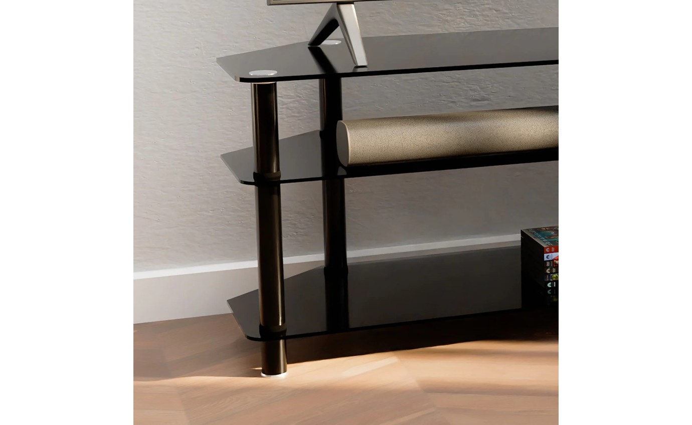 Tauris ACE 1500mm Tempered Glass & Steel Entertainment Unit ACE1500