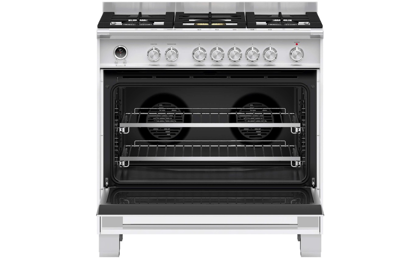 Fisher & Paykel 90cm Series 9 Classic 5 Burner Dual Fuel Pyrolytic Cooker OR90SCG6W1