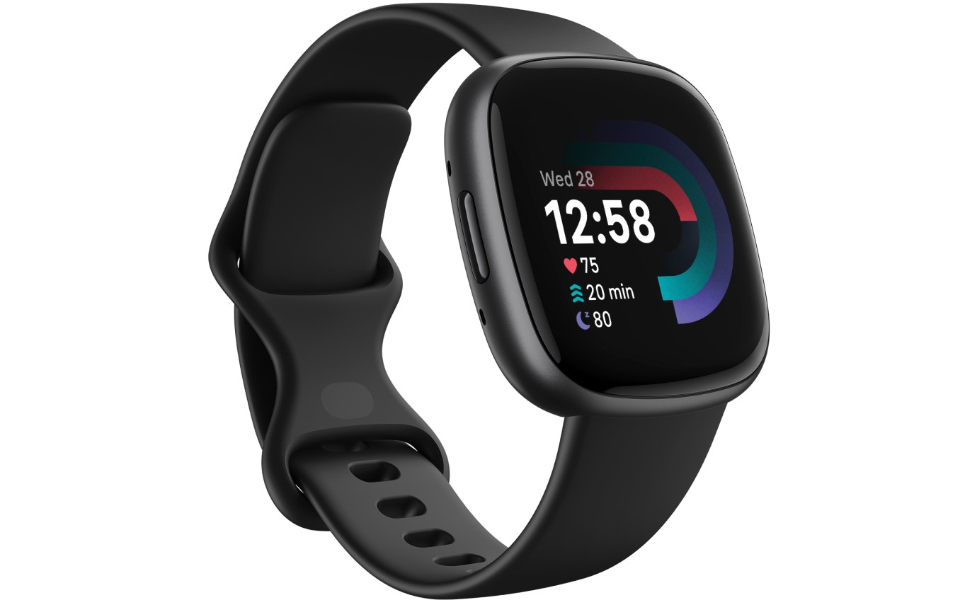 Fitbit Versa 4 Smartwatch (Black/Graphite) FB523BKBKFRCJK