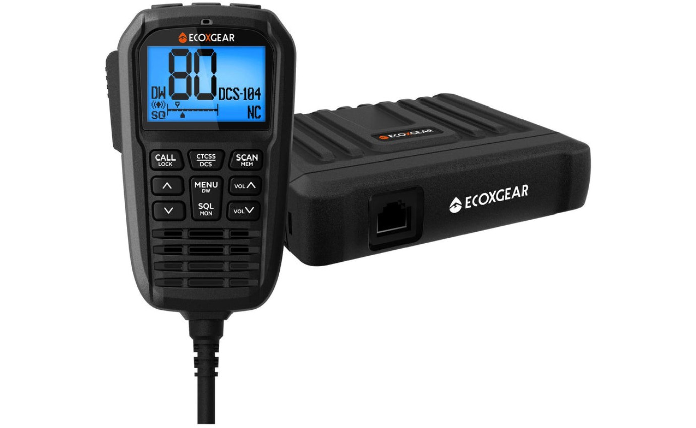 ECOXGEAR EXG3000 5W Compact Fixed Mount UHF Radio with Multi-Colour LCD Display EXG3000