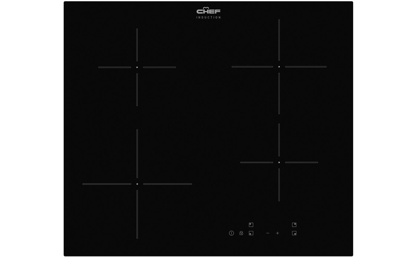 Chef 60cm 4 Zone Induction Cooktop CHI644BC