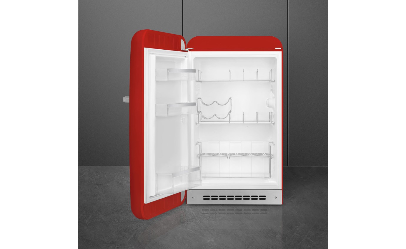 Smeg 135L 50's Style Minibar Refrigerator (Red) FAB10HLRD6