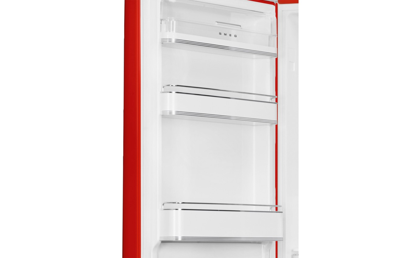 Smeg 331L 50s Style Retro Bottom Mount Fridge (Red) FAB32LRD5AU