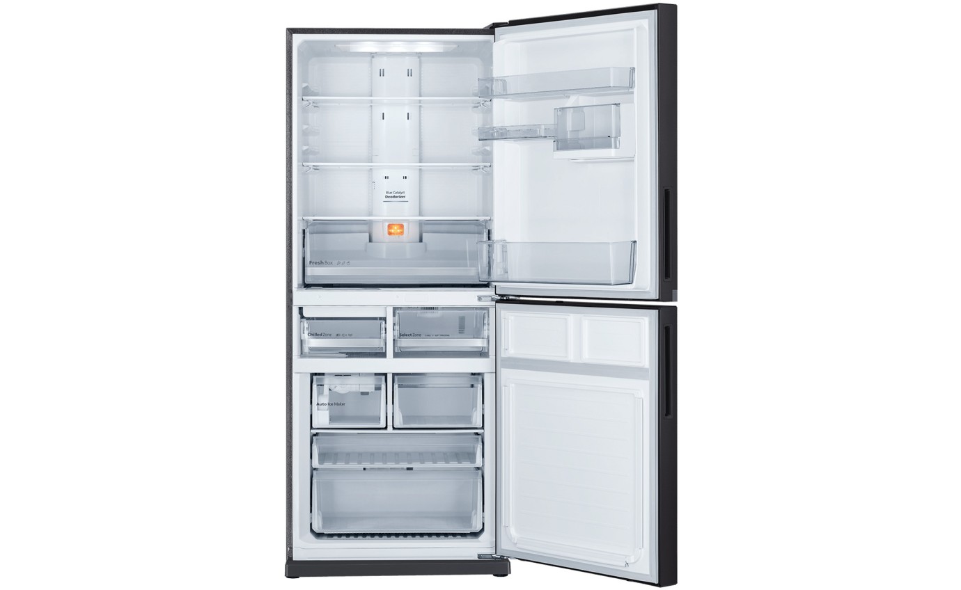 Mitsubishi 421L Bottom Mount Fridge (Sterling Dark Silver) MRHS421EXSDSA