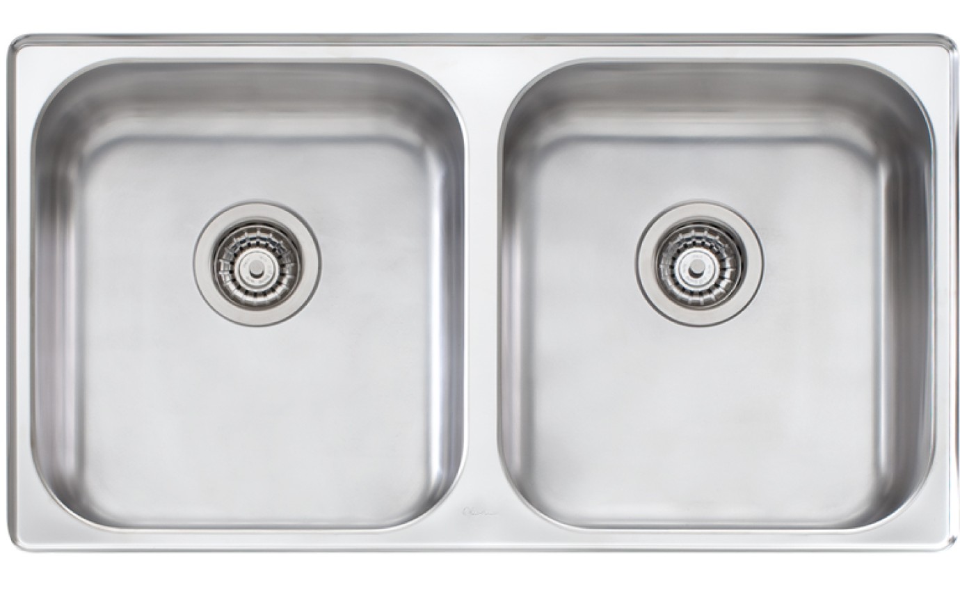 Oliveri Nu-Petite Double Bowl Undermount Sink NP60U