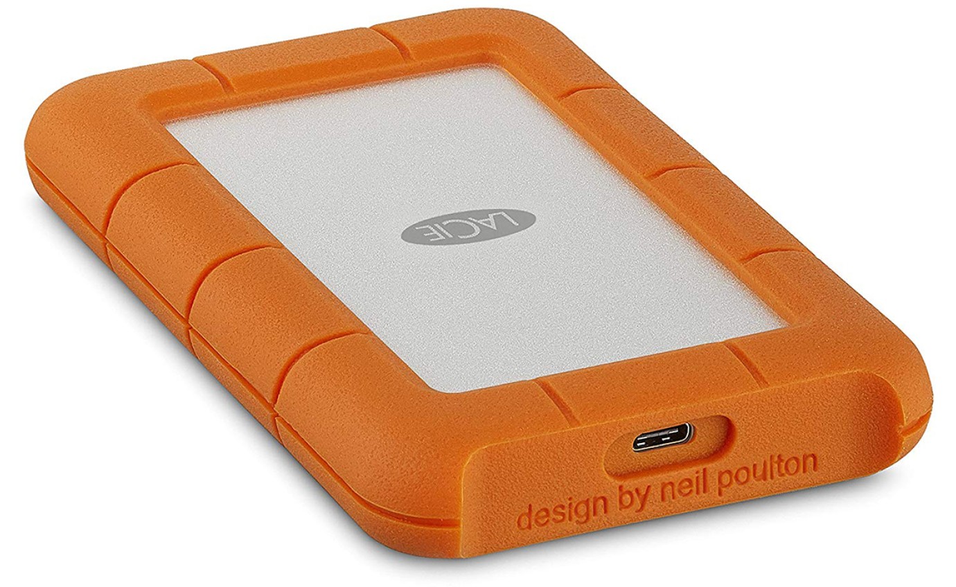 LaCie 2TB Rugged USB-C Portable Drive HDD STFR2000800