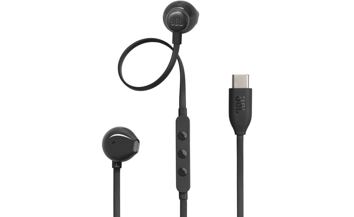 JBL Tune 305C USB-C In-Ear Headphones (Black) JBLT305CBLK