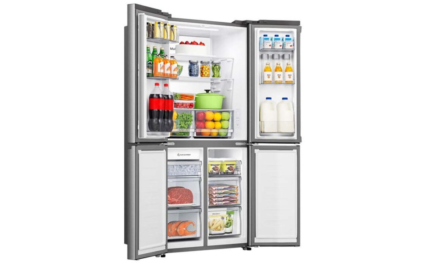 Hisense 483L PureFlat Slim French Door Fridge (Silver) HRCD483TSW