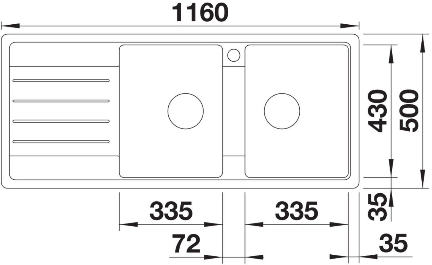 Blanco LEGRA 8S Classic Sink (Black) LEGRA8SRB