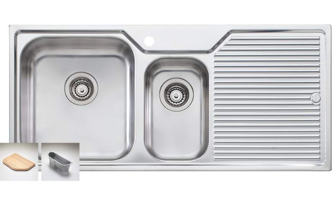 Oliveri Nu-Petite 1 & 1/2 Bowl Sink NP6011TH