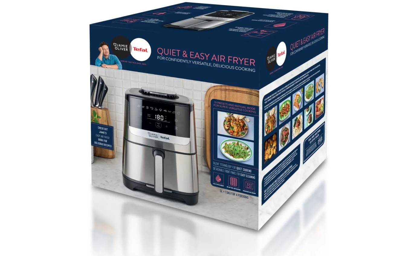 Tefal Jamie Oliver Quiet & Easy Air Fryer EY55JD