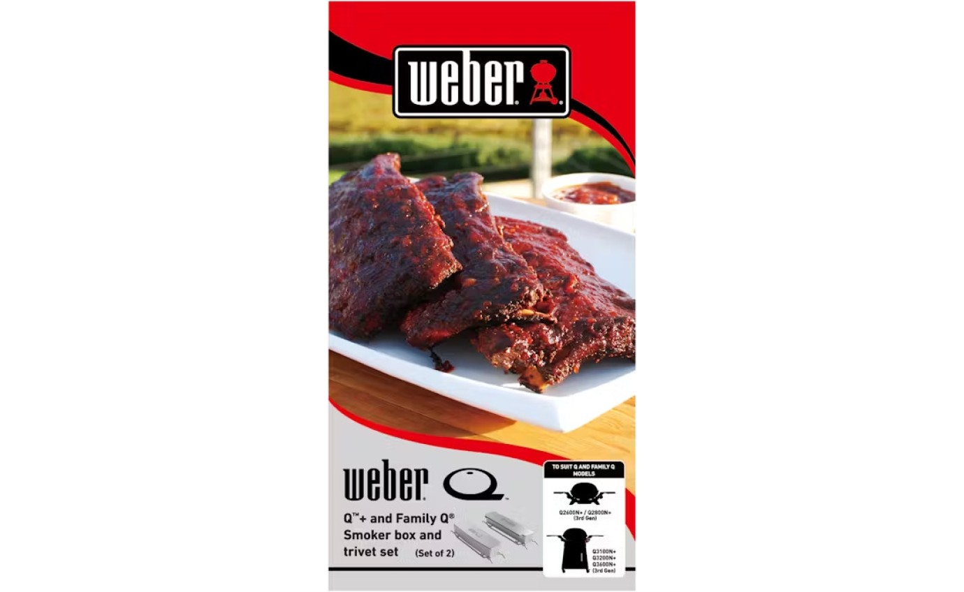Weber Q&trade;+ and Family Q&reg;+ Smoker Box and Trivet Set 1500336