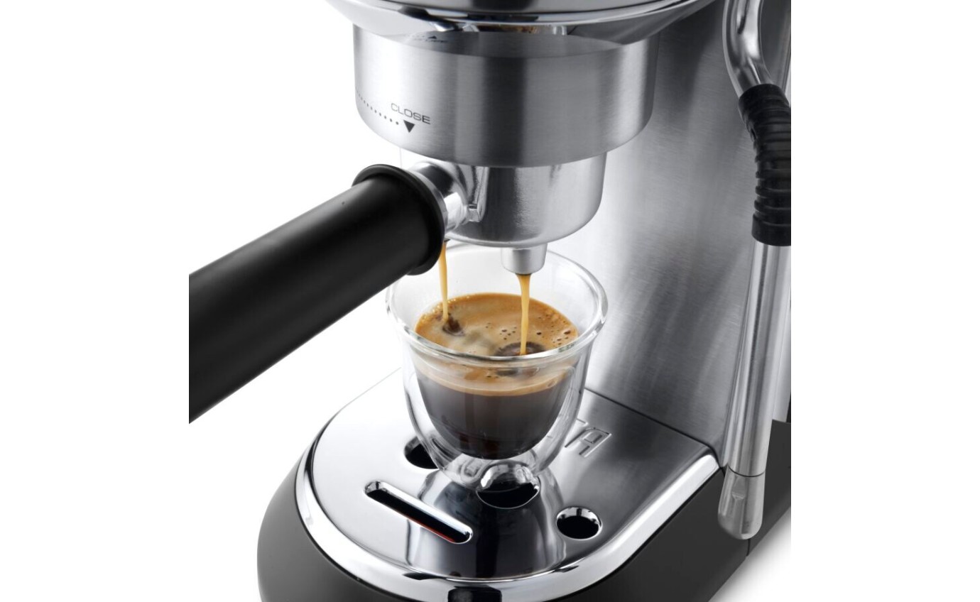 DeLonghi Dedica Arte Manual Espresso Machine (Silver) EC885M