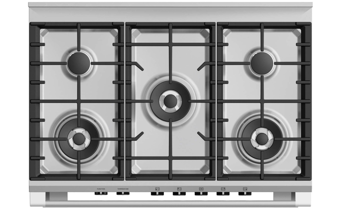 Fisher & Paykel 90cm Series 7 Classic 5 Burner Dual Fuel Cooker OR90SCG4B1