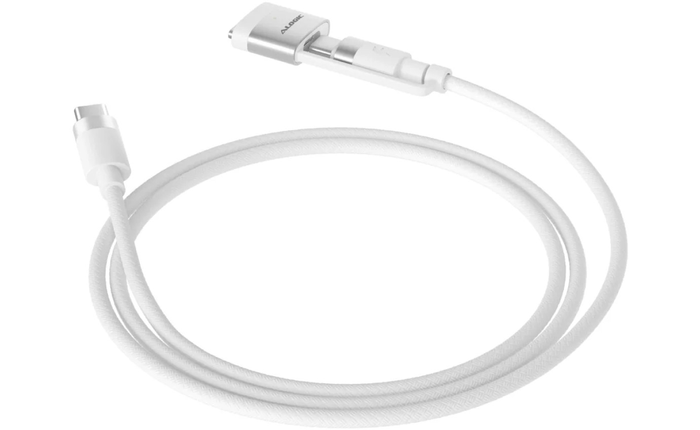 ALOGIC SnapSafe 240W USB-C to USB-C/MagSafe Charging Cable 2m ASCCMSWH