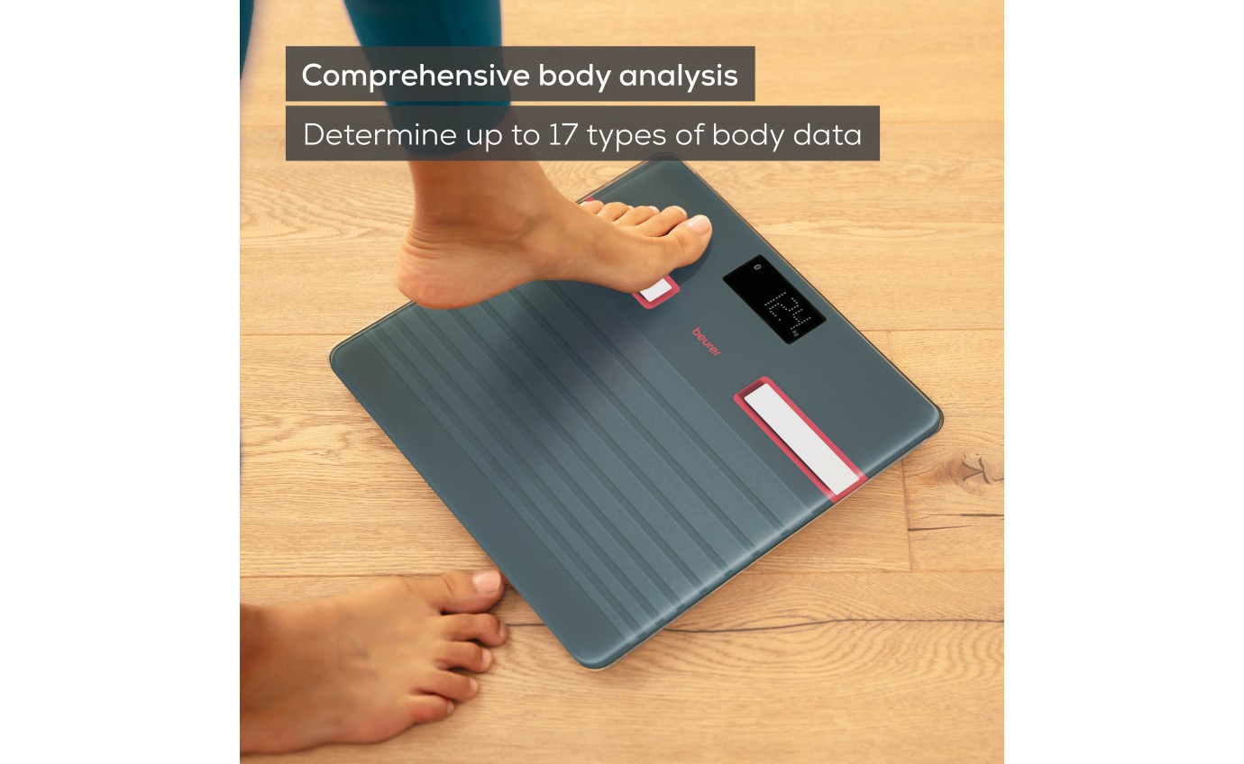 Beurer Limited Edition Bluetooth Glass Body Fat Scale BF451RC