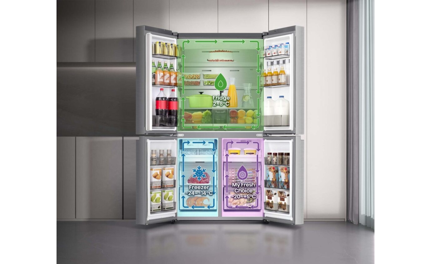 Hisense 640L PureFlex French Door Fridge (Stainless Steel) HRCD640TSW