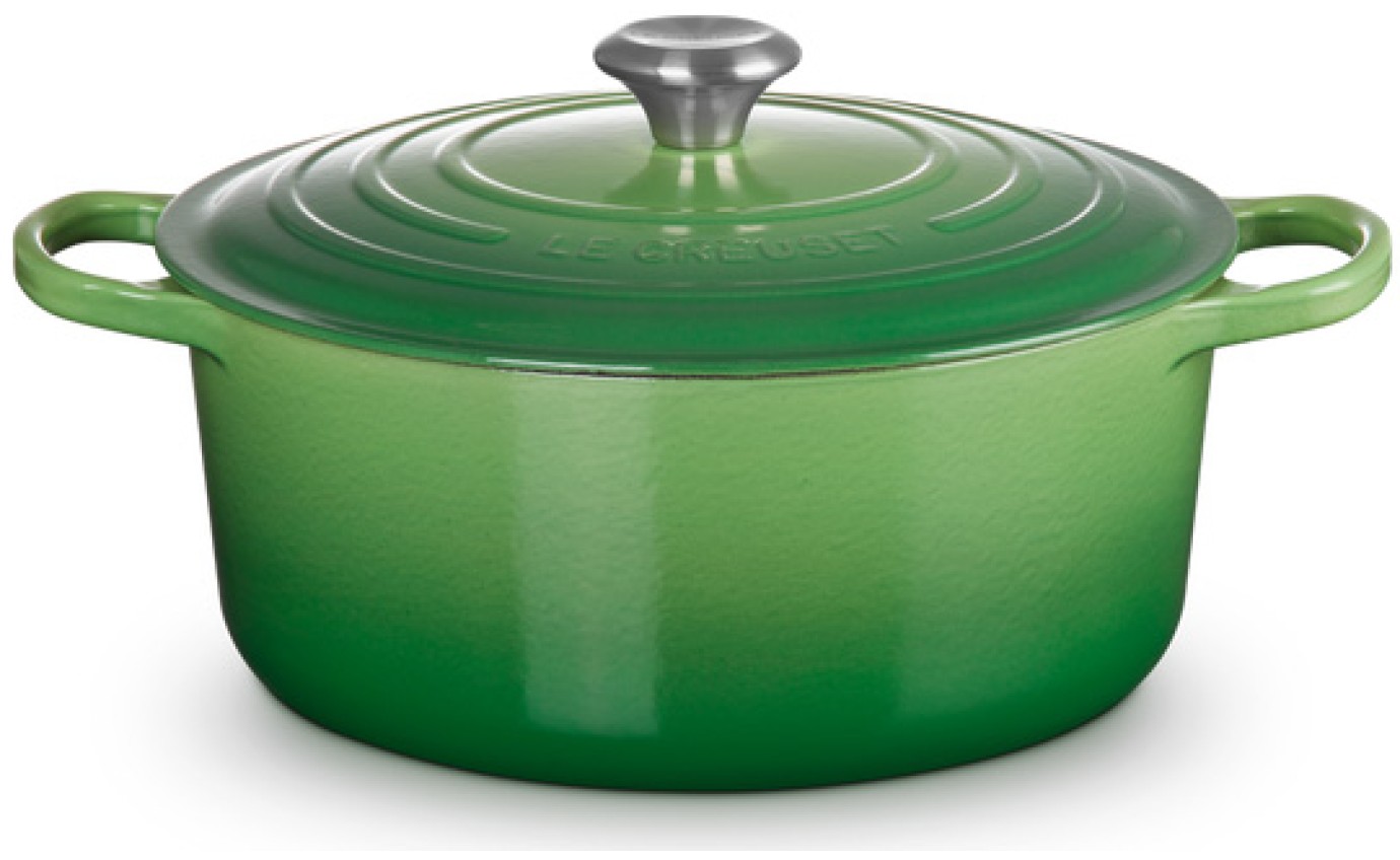 Le Creuset 28cm Cast Iron Round Casserole (Bamboo Green) 21177284082430