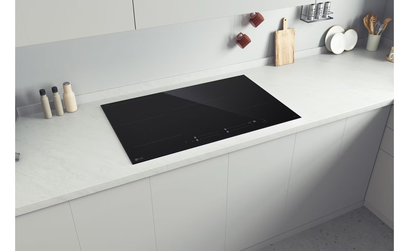 LG 80cm 4 Zone Induction Cooktop BCI807T4BG