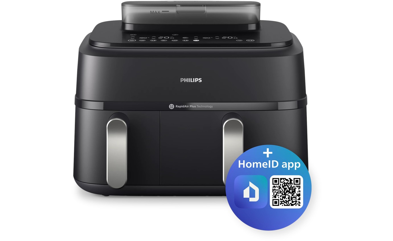 Philips 5000 Series Dual Basket Airfryer XXL (Black) NA55100