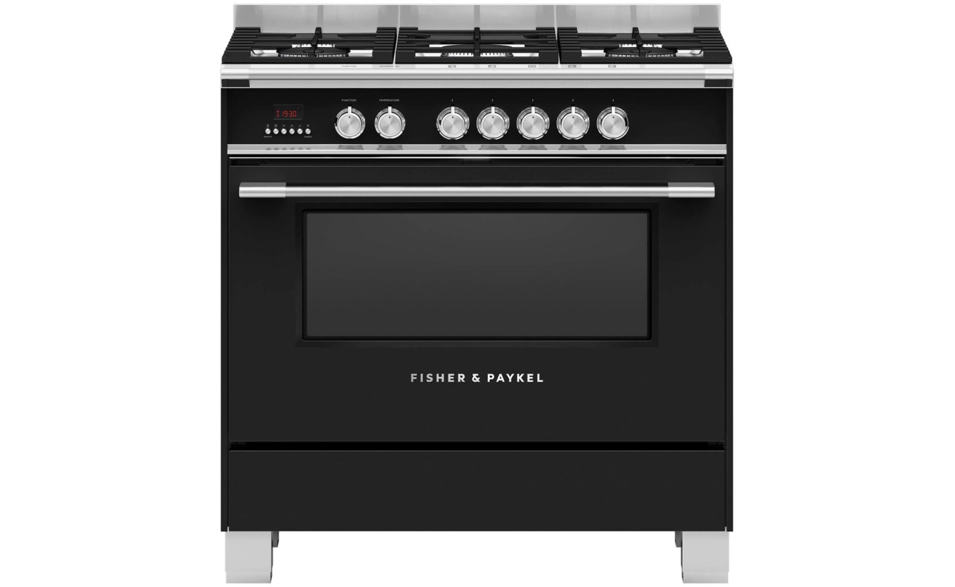 Fisher & Paykel 90cm Series 7 Classic 5 Burner Dual Fuel Cooker OR90SCG4B1
